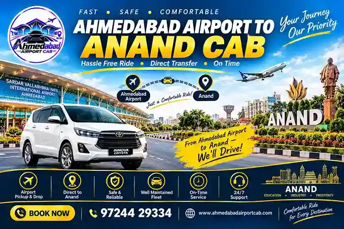 Ahmedabad Airport to Anand Cab: Airport Taxi and Transfer Guide