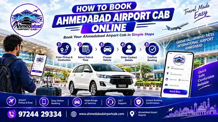 How to Book an Ahmedabad Airport Cab Online: Step-by-Step Guide